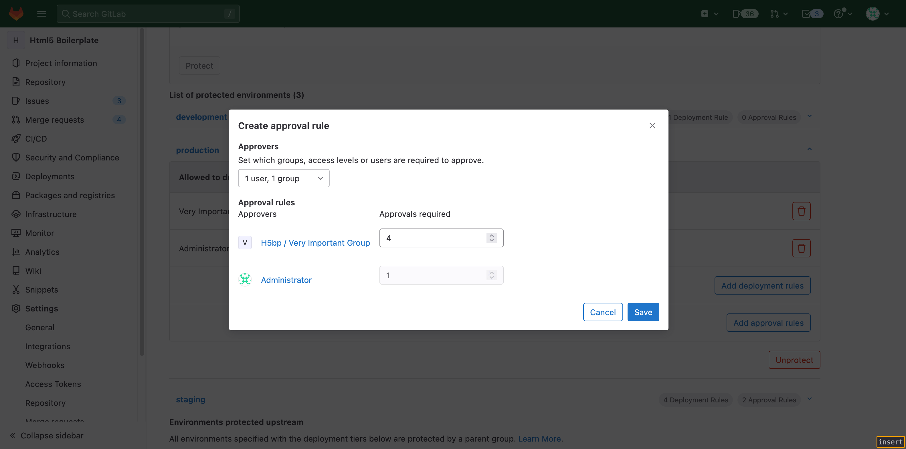 multiple approval rules